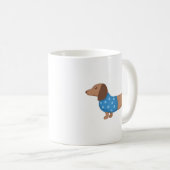 Mug Dachshund Wiener Dog dans un pull (Devant droit)