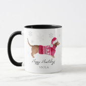 Mug Dachshund Wiener Dog Holiday Season (Gauche)