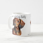 Mug Dachshunds / Compagne de marche de Gram moderne (Devant gauche)