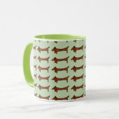 Mug Dachshunds en ligne (Devant gauche)