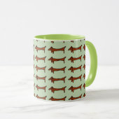 Mug Dachshunds en ligne (Devant droit)