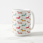 Mug Dachshunds en Sweaters Motif de vacances (Devant droit)