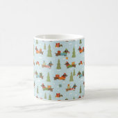Mug Dachshunds festifs dans le Motif de neige (Centre)