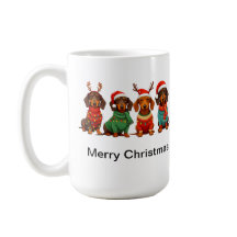Dachshunds Père Noël
