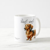 Mug Dachshunds PERSONNALISER Brown (Devant droit)