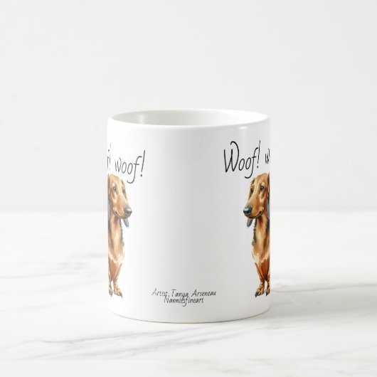 Mug Dachshunds PERSONNALISER Brown (Centre)