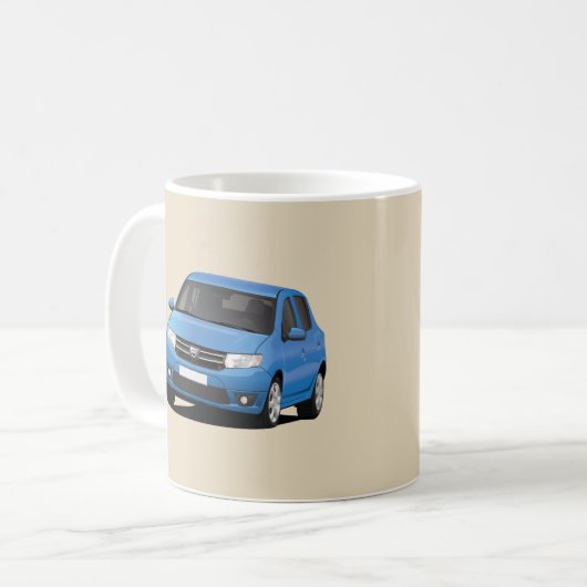 Mug Dacia bleu Sandero 2 x image - (Devant gauche)