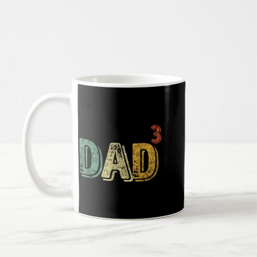 Mug Dad Cubed Shirt Dad Of Three Mens Quote Funny Chri (Gauche)