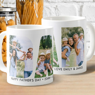 Mug DAD Découpe de Lettres Photo Montage Texte Personn