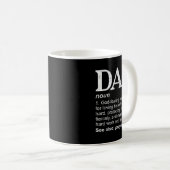 Mug Dad Definition Father's Day Daddy Christian Dad (Devant droit)