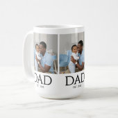 Mug Dad Est Established Classic Caps White Photo (Devant gauche)