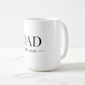 Mug Dad Established 2026 (Devant droit)