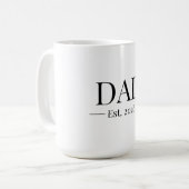 Mug Dad Established 2026 (Devant gauche)