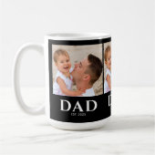 Mug Dad Established Black 3 Photo (Gauche)
