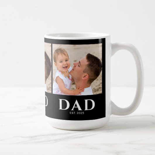 Mug Dad Established Black 3 Photo (Droite)