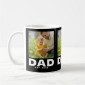 Mug Dad Established Black 3 Photo (Gauche)