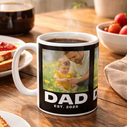 Mug Dad Established Black 3 Photo