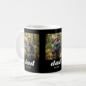 Mug Dad Established Modern 3 Photo (Devant gauche)
