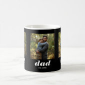 Mug Dad Established Modern 3 Photo (Centre)