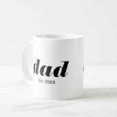 Mug Dad Established New Dad Gift (Devant gauche)
