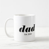Mug Dad Established New Dad Gift (Gauche)