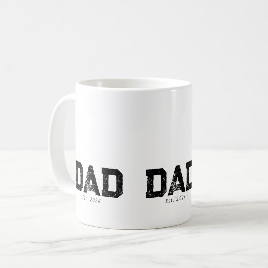Mug Dad Established New Dad Gift (Devant gauche)