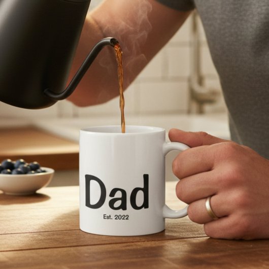 Mug Dad  Established New Dad Gift 