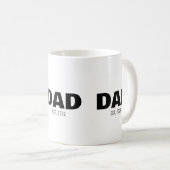 Mug Dad Established New Dad Gift (Devant droit)