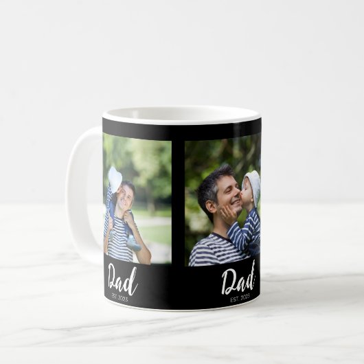 Mug Dad Established Script Black 3 Photo (Devant gauche)