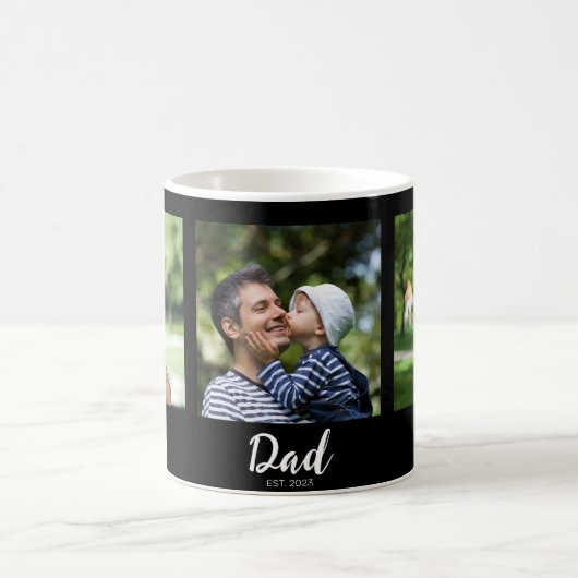Mug Dad Established Script Black 3 Photo (Centre)