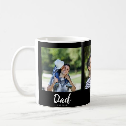 Mug Dad Established Script Black 3 Photo (Gauche)