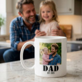 Mug Dad Established Simple Bold Black Font