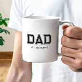 Mug Dad Established Simple Modern College Typography