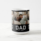 Mug Dad Established White Black 3 Photo (Centre)