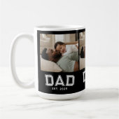 Mug Dad Established White Black 3 Photo (Gauche)