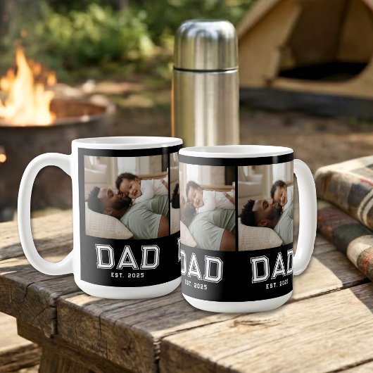 Mug Dad Established White Black 3 Photo