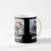 Mug Dad Établit Typographie Noir 3 Photo (Devant droit)
