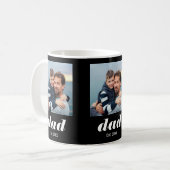 Mug Dad Établit Typographie Noir 3 Photo (Devant gauche)