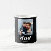 Mug Dad Établit Typographie Noir 3 Photo (Centre)