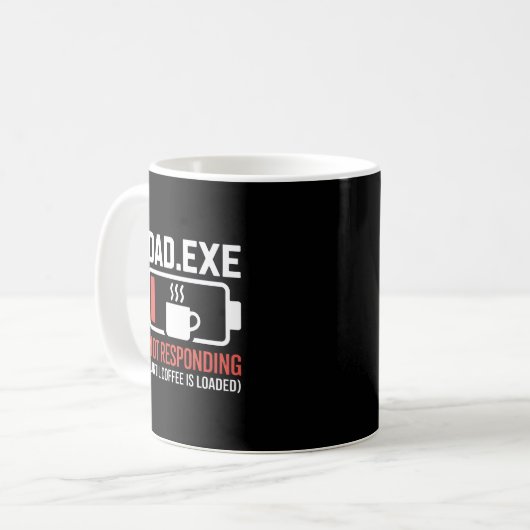 Mug Dad.exe Café Chargé Ne Répond Pas Programmeur (Devant gauche)