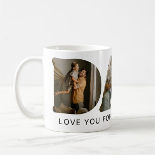 Mug DAD Lettre photo Collage Fête des pères