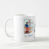 Mug DAD Man Myth Legend Photo Cutout Letters Père (Gauche)