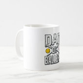 Mug Dad of Ballers Softball and Baseball Vintage Shirt (Devant gauche)