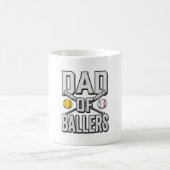 Mug Dad of Ballers Softball and Baseball Vintage Shirt (Centre)