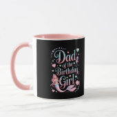 Mug Dad of the Mermaid Birthday Girl (Gauche)