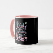 Mug Dad of the Mermaid Birthday Girl (Devant gauche)