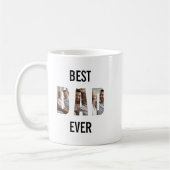 Mug Dad Photo Collage Cutout father's Day Birthday (Gauche)