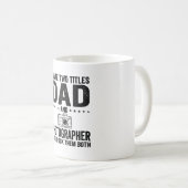 Mug Dad Photographer Vintage Engraving Shirt Design_1 (Devant droit)