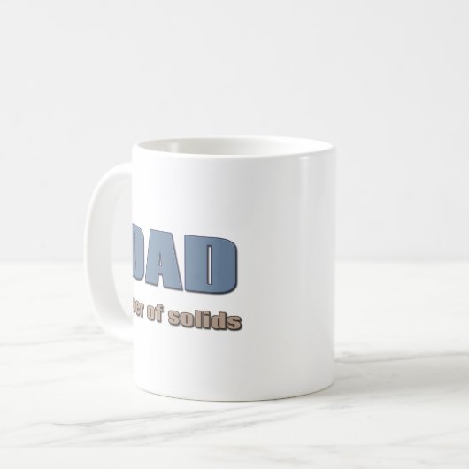 Mug DAD : Porte de pâte à café solide (Devant gauche)