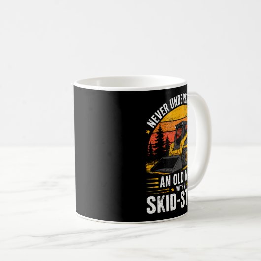 Mug Dad Skid Steer Operator Father Construction Heavy  (Devant droit)
